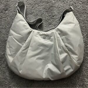 GAIAM Light Gray Pleated Hobo Bag